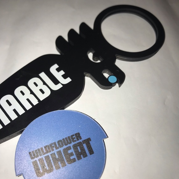 Rare Marble Wildflower Wheat beer tap handle - Picture 6 of 8